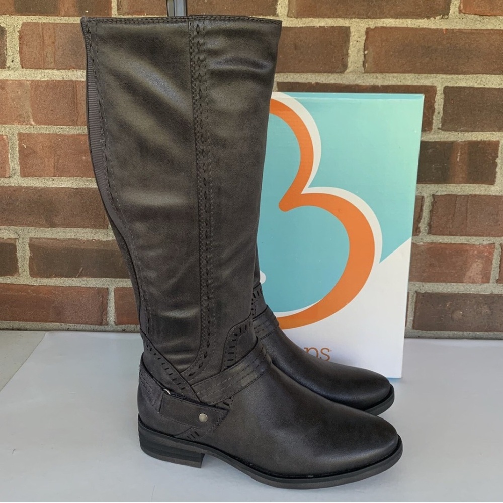 NEW BareTraps Women's Abram Knee High Riding Boots Dark Grey US 6 M